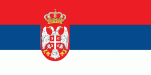 Flag of Serbia 300x150