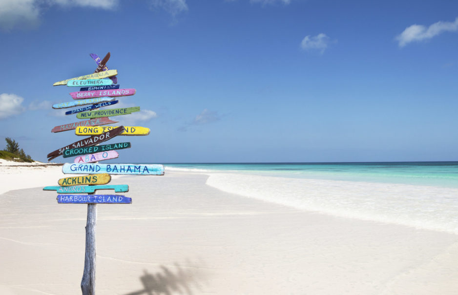 Bahamas Beach Island sign