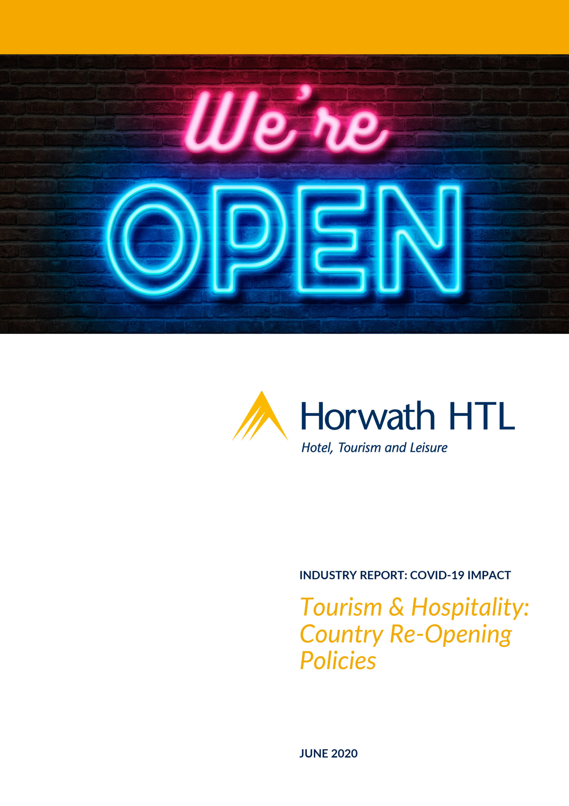 Industry Report Tourism Hospitality Industry Re Openings